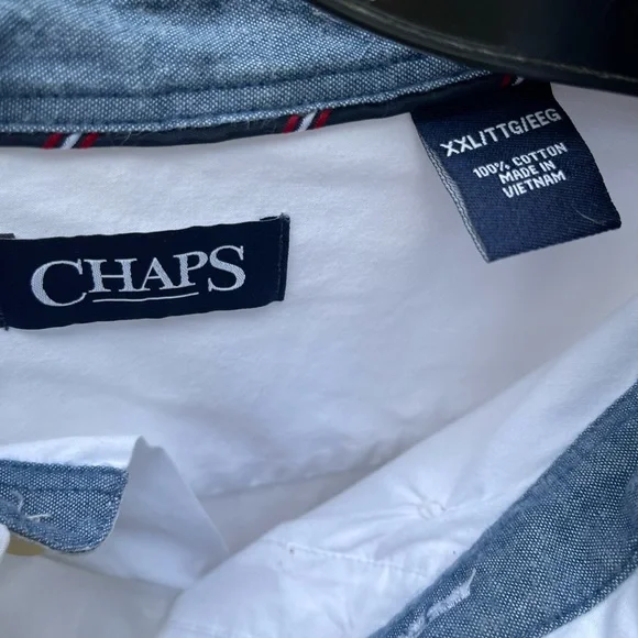 Chaps Short Sleeve Patriotic Shirt Size XXL - Picture 9 of 12